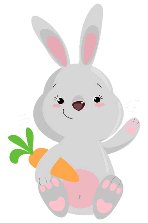 Bunny With Carrot Clipart Free Download Transparent Png Creazilla