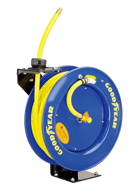 Goodyear L815153g Steel Retractable Air Compressorwater Hose Reel With