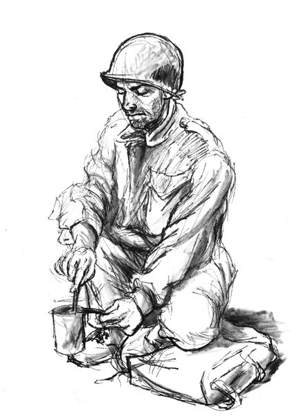 World War 2 Soldier Drawing At Explore Collection