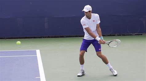 Novak Djokovic Forehand And Backhand In Super Slow Motion 2013