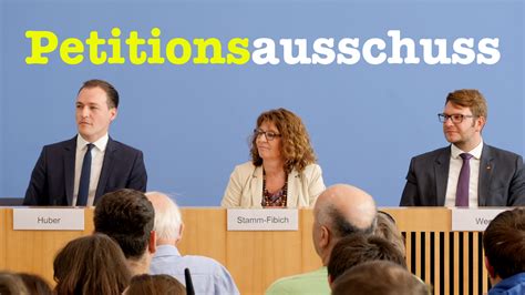 BürgerPresseKonferenz mit Mitgliedern des Petitionsausschusses im