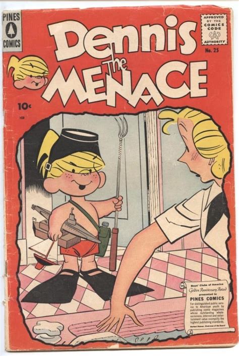 Dennis The Menace 25 1957gvg Comic~margarets Birthday Partyback