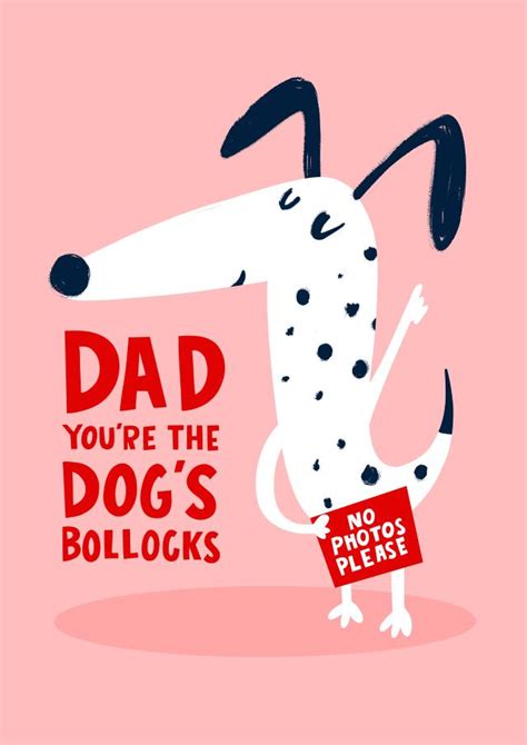 Funny Fathers Day Card Birthday Card Dad Dog Dad Youre The Dog