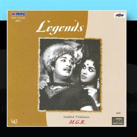 Legends 3 Makkal Thilagam Mgr Cds And Vinyl
