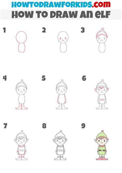 How To Draw An Elf Step By Step Easy Drawing Tutorial For Kids