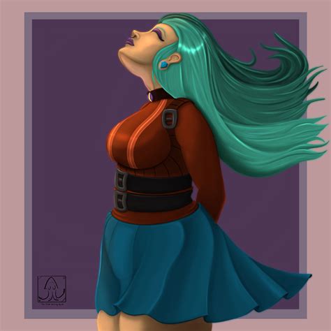 Artstation Windblown Girl