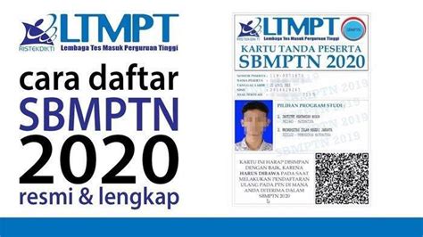 Cara Daftar Sbmptn 2020 Di Ltmptacid Hingga 5 April 2020 Serta Syarat