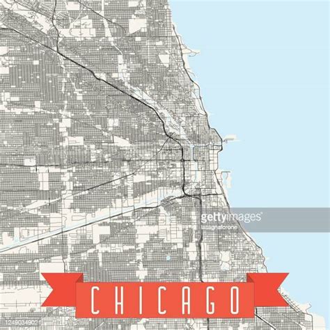 Chicago Vector Map Photos And Premium High Res Pictures Getty Images