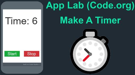 In this tutorial i teach you the very first steps to learning how to create an app without coding! App Lab (Code.org) Game and App ⏲️ Timer ⏲️ - YouTube