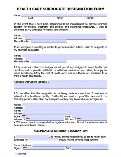 Free Printable Medical Power Of Attorney Forms Florida Printable Forms Free Online