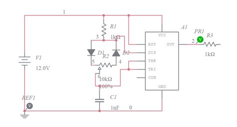 Copy Of 555 Timer Square Wave Generator Multisim Live