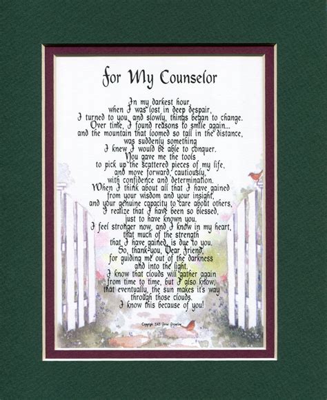 Counselor T Counselor Poem Counselor Present Therapist T