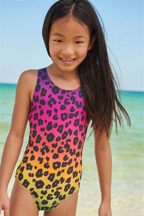 Buy Leopard Print Sports Swimsuit 3 16yrs From Next Ireland