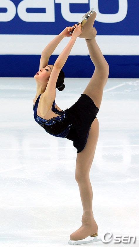 Yuna Kim Biellmann Spin Figure Skating Figure Skating