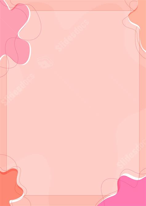Bold And Natural A Stunning Blend Of Nude And Orange Makeup Page Border Background Word Template