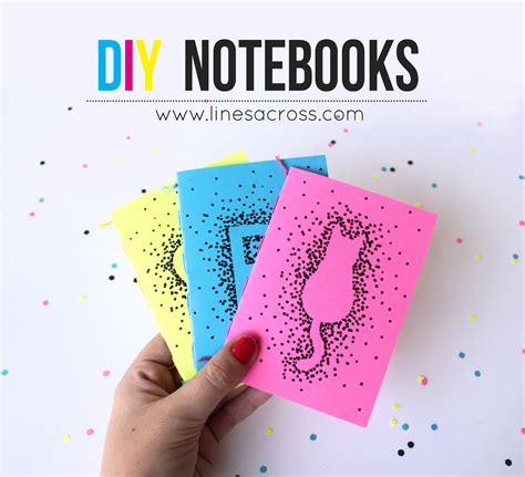 Make Your Own Mini Notebooks Lines Across