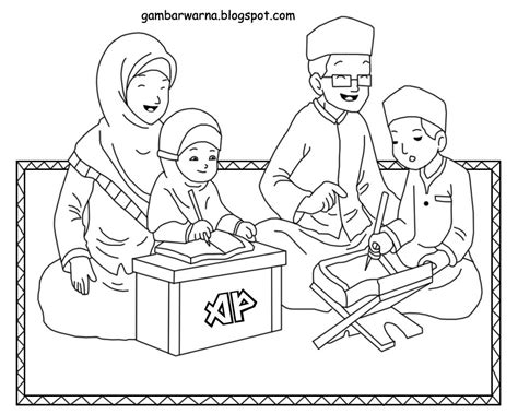 Gambar kartun muslimah bercadar berpasangan romantis nusagates. Download Sketsa Gambar Bertema Keluarga | Kartun, Sketsa