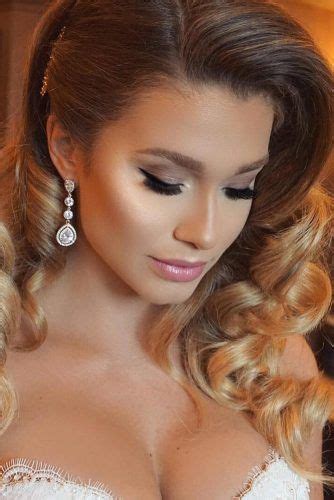 Charming Hairstyles With Nude Makeup Picture Natural Wedding Makeup