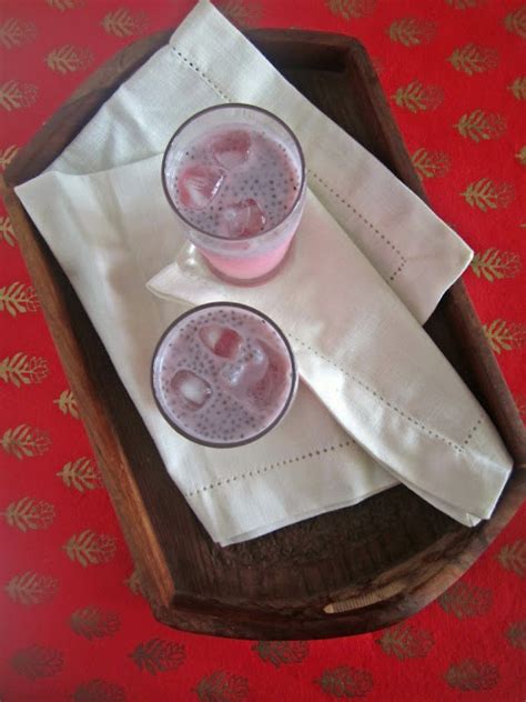 easycooking rose milk with sabja seeds summer drinks recipe