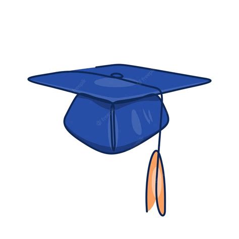 Premium Vector Graduation Cap Flat Illustration