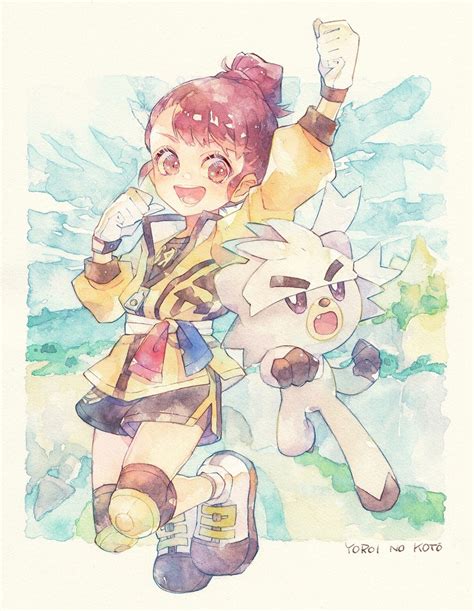 Gloria And Kubfu Pokemon And More Drawn By Oharu Chan Danbooru