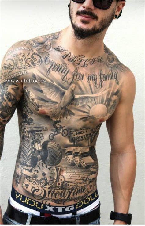 cool tattoo chest piece tattoos chest tattoo men torso tattoos