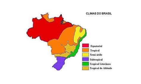 Climas Do Brasil Conhecer Para Entender A Sua Din Mica Conex O Escola Sme