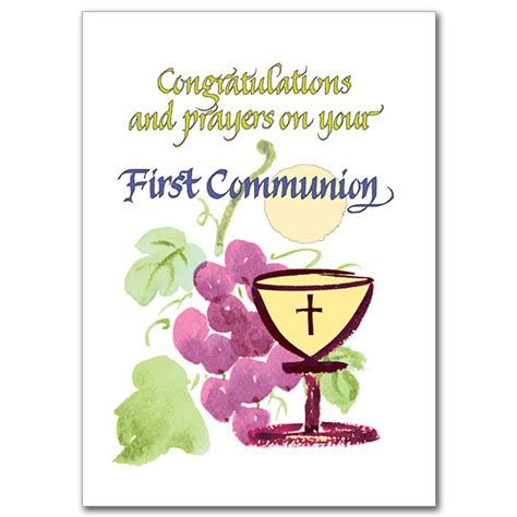 First Communion Card Messages