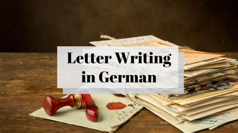 Helpful A1 Level German Letter Writing Vocabulary All About Deutsch
