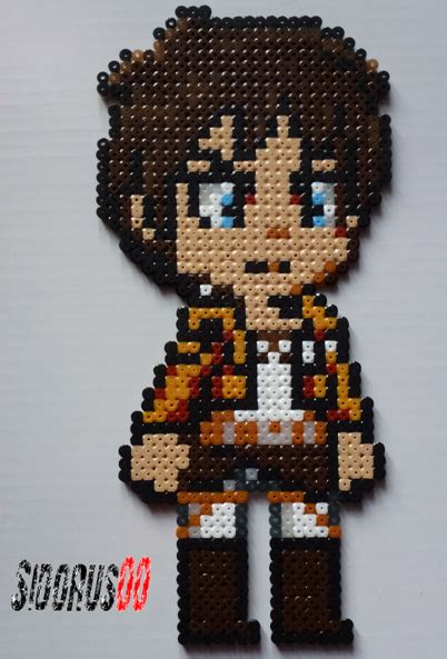 Image of attack on titan logo cross stitch by tifa666 on deviantart. Eren Jäger attack on titan perler beads hama by Sidorus00 ...
