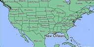 Nova orleans mapa: El mapa de nova orleans (Louisiana - EUA)