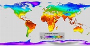 Global annual average temperature map [8640x4320] [OS] : MapPorn