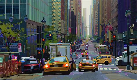 The Art Of Spider Man Into The Spider Verse Concept Art Environment