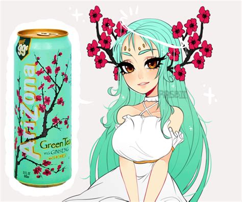 Kawaii Anime Girl Drinking Tea Gambarku