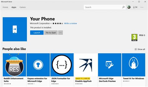 Microsofts Your Phone App Shows Up In The Windows 10s Store