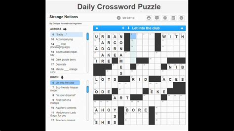 Daily Crossword Puzzle 2 Youtube