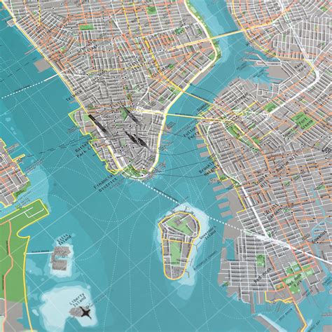 Portion of the national atlas of the united states of america. New York City Street Map // Version 2 (Paper) - The Future ...