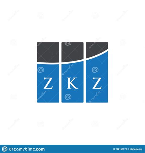 design do logotipo da letra zkz em fundo branco conceito de logotipo de iniciais criativas do