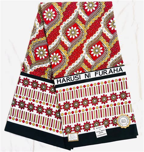African Fabrics Kanga Khanga Sarong Fabrics For Dress Andcraft Etsy
