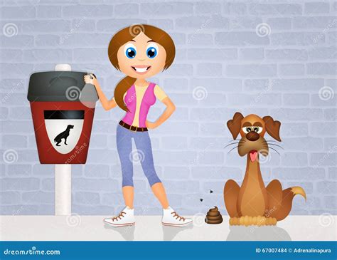Pick Up Dog Poop Stock Illustration Illustration Of Brown 67007484