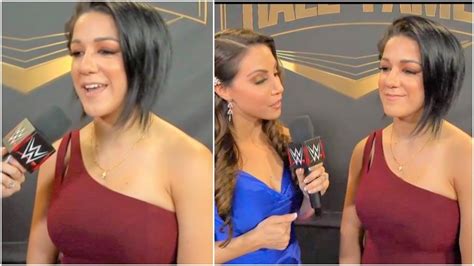Bayley Braless At Wwe Hall Of Fame Youtube
