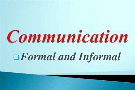 Definition Of Informal Communication