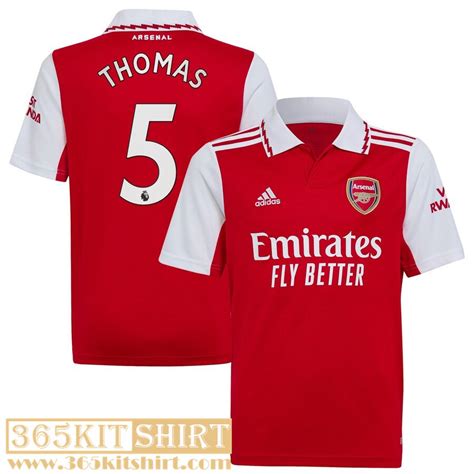 Official Arsenal Football Shirt 2022 23 Mens Home Thomas 5