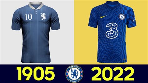 The Evolution Of Chelsea Football Kit 2021 22 2022 All Chelsea