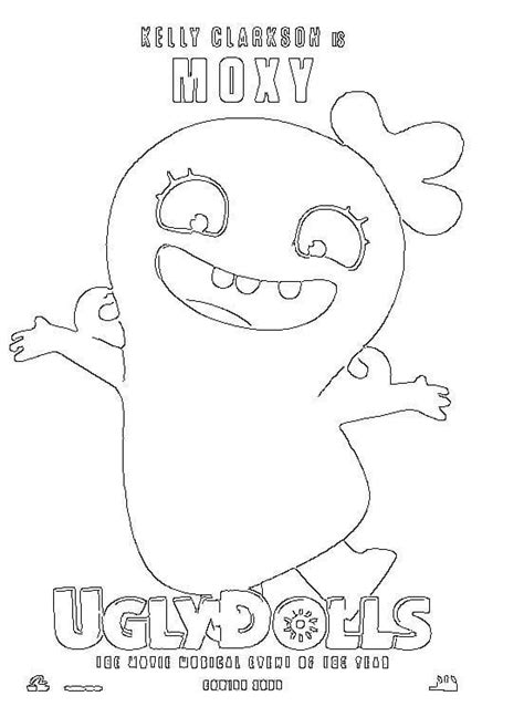 Happy Moxy Uglydolls Coloring Page Free Printable Coloring Pages For Kids