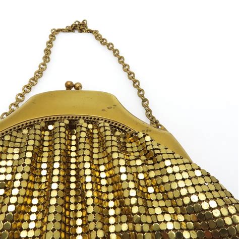 Vintage Whiting And Davis Gold Mesh Purse Made In Usa And Preadored