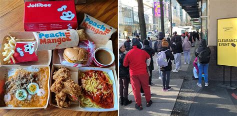People In Vancouver Lined Up For Jollibee All Weekend