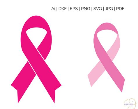 Cancer Ribbon Svg Eps Vector Clipart Digital Silhouette And Etsy