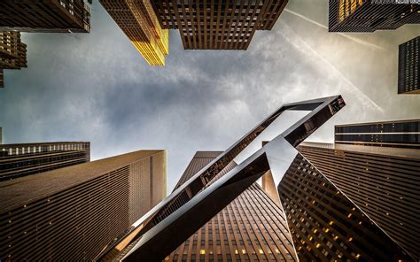 Wallpaper Architecture Sky Wood Symmetry Skyscraper Worms Eye