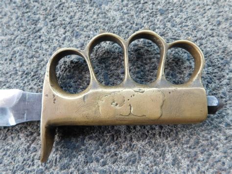 Ww1 1918 Us Trenchknuckle Knife With Scabbard Trade In Military